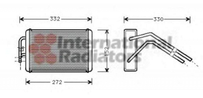 VAN WEZEL 18006291 -  Теплообменник, отопление салона